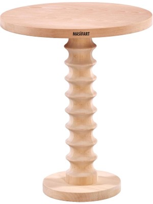 Masifart Plavia Yuvarlak Oslo Bistro Masa Cilasız Ham