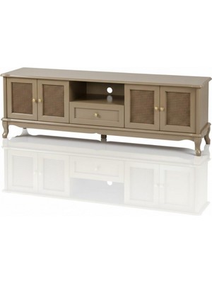 Masifart Talus Hasırlı 180 Lik Lükens Tv Ünitesi