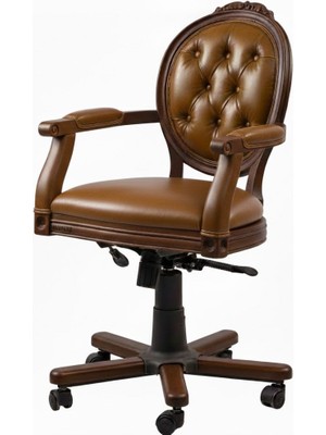 Masifart Nimbus Madalyon Oymalı Döner Koltuk