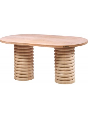 Masifart Mare 200 Lük Class Oval Masa Cilasız Ham