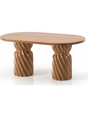 Masifart Cinara 180 Lik Burgu Oval Yemek Masası