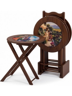 Masifart Porto No 115 Yuvarlak Çanta Zigon Sehpa