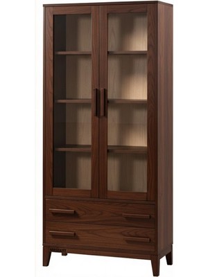 Masifart Aerenia Konik Çekmeceli Kapaklı Kitaplık