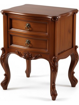 Masifart Pirmin Çift Çekmeceli Kristal Komodin