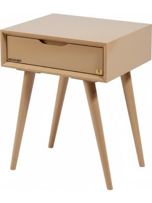 Masifart Placid Retro Tek Çekmeceli Komodin