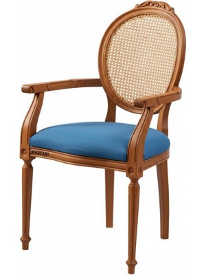 Masifart Columba Hasırlı Oymalı Tornalı Berjer