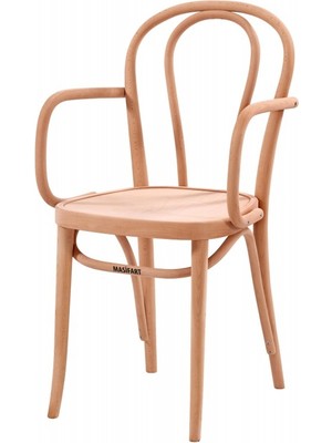 Masifart Aldyne Vazo Kollu Sandalye Cilasız Ham