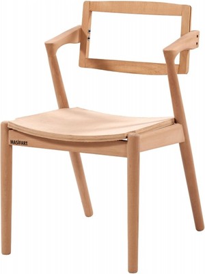 Masifart Abbon Tornalı Zen Sandalye Cilasız Ham