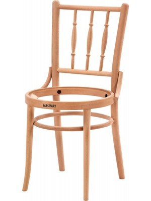 Masifart Cardea Asos Döşemeli Sandalye Cilasız Ham