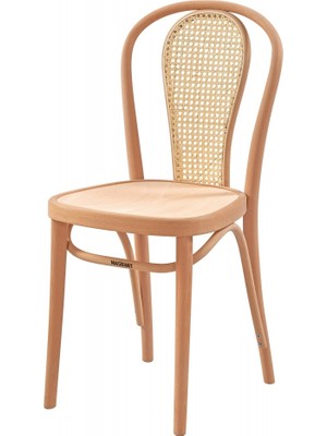 Masifart Antoni Hasırlı Vazo Sandalye Cilasız Ham