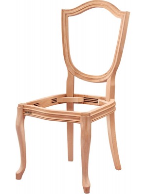 Masifart Demar Kupa Sandalye Cilasız Ham