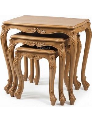 Masifart Acapulka 3 Lü Kristal Zigon Sehpa