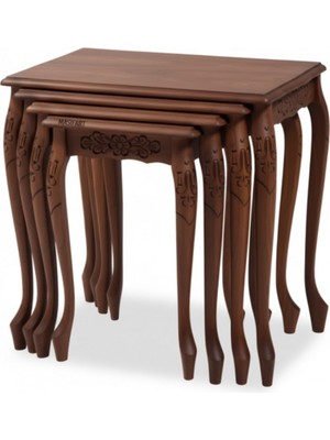 Masifart Putridus Yüksek Lükens Oymalı Zigon Sehpa