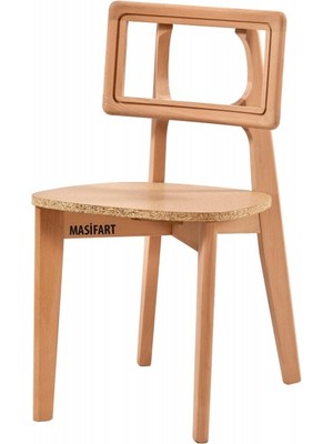 Masifart Cristino Zion Sandalye Cilasız Ham