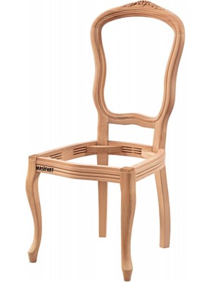 Masifart Sollem Italyan Oymalı Sandalye Cilasız Ham