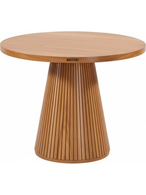 Masifart Apole 110 Luk Fıçı Çizgili Yemek Masası