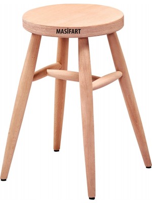 Masifart Nidus Kırlangıç Tabure Cilasız Ham