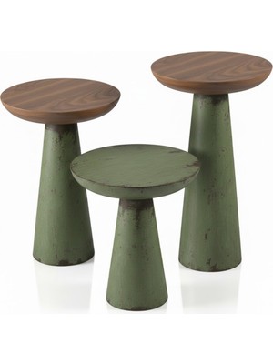 Masifart Culpa Düz Mantar Zigon Sehpa