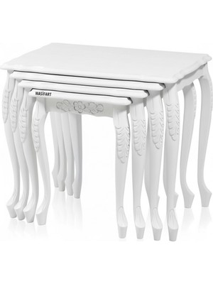 Masifart Matous Lükens Kaba Oymalı Zigon Sehpa