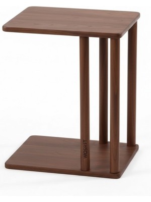 Masifart Tempus Ceviz Çubuk C Servis Sehpası