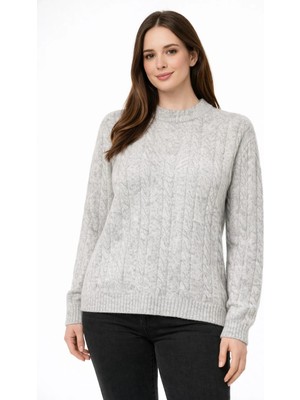 Modaplaza Kadın Saç Örgü Kazak 7030