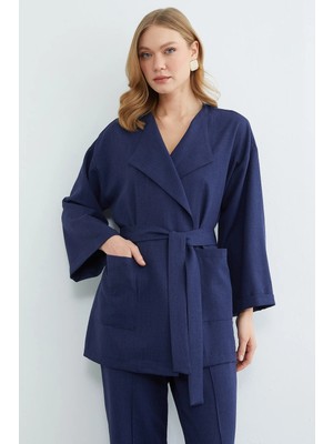 FullaModa Fullamodest Beli Kuşaklı Çimalı 2 Li Takım