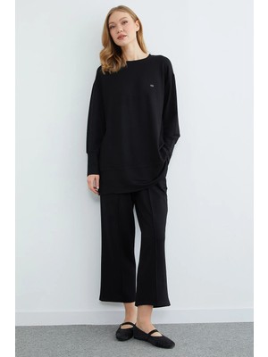 FullaModa Fullamodest Büyük Beden Çimalı Modal 2 Li Takım