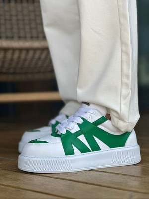 Aesco MN2407 - Cbt Star-X Erkek Spor Ayakkabı Beyaz/yesıl