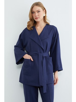 FullaModa Fullamodest Beli Kuşaklı Çimalı 2 Li Takım