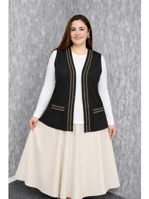 Modaplaza Kadın Soğuk Ip Triko Yelek