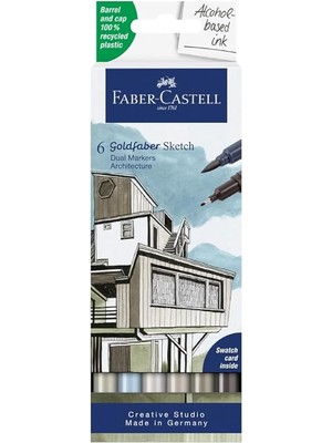 Hype Store Faber-Castell Gofa Çizgi Roman Markör Seti, 6’lı, Çift Uçlu, 0.6 mm Fineliner Uç, Kalıcı Mürekkep, A