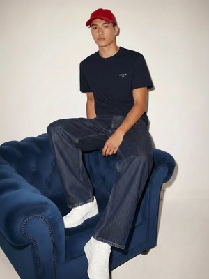 LTB Minimal Baskılı Lacivert T-Shırt