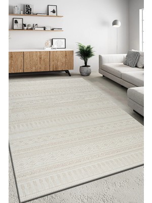 Neefy Geometrik Sisal Dokuma, Jüt Tabanlı, Tozumaz Polipropilen Iplikli Özel Kesim Halı