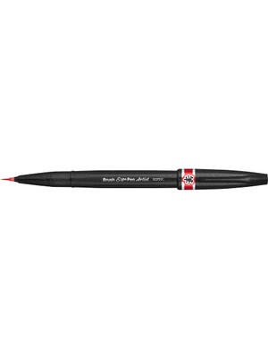 Hype Store Pentel Sing Pen Brush Ince Uçlu Fırça Kalem Kırmızı