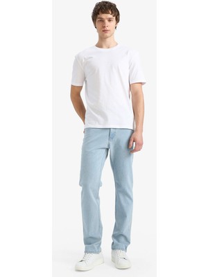 DeFacto Sergio Regular Fit Normal Bel Boru Paça Düz Paça Jean Pantolon E1936AX26SP