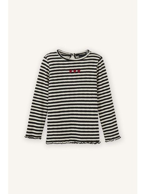 DeFacto Çizgili Tişört Kız Bebek G8112A526SP
