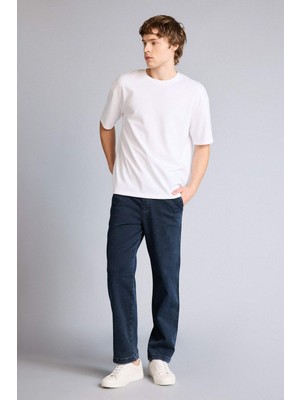 DeFacto Ultra Yumuşak Yumuşak Dokulu Wide Leg Jean Pantolon G9240AX26SP