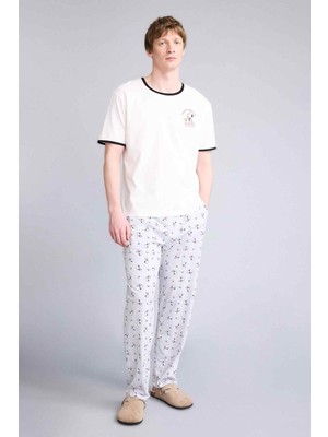 DeFacto Snoopy Regular Fit Kısa Kollu 2'li Takım G8904AX26SP