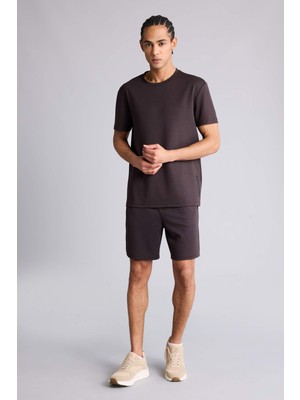 DeFacto Standart Fit Sporcu Kısa Paça Modal Şort F8393AX26SP