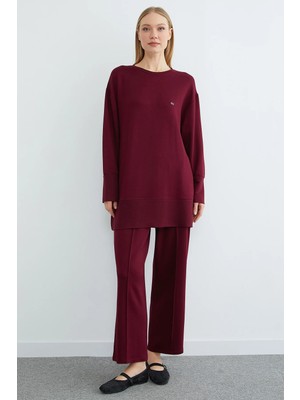 FullaModa Fullamodest Büyük Beden Çimalı Modal 2 Li Takım