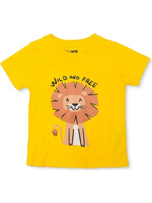 Hellobaby Hellobaby, Erkek, Tshirt, Hayvan Baskılı, Bisiklet Yaka, Kısa Kol