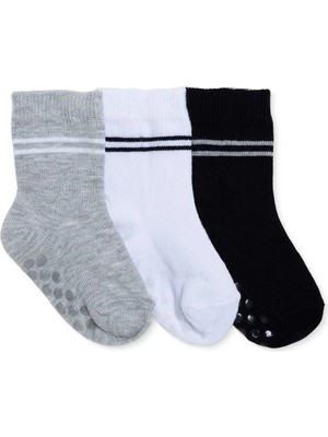 Hellobaby Hellobaby, Erkek, 3lü Kaydırmaz Çorap, Çizgili