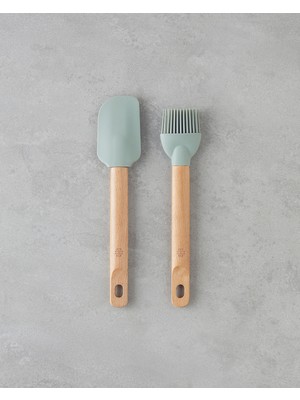 English Home Daniel Silikon 2'li Servis Gereci 23.5 x 25 cm Yeşil