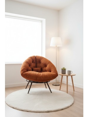 AVYNA Palace Luxury Edition Premium Tekli Koltuk Berjer | Tv & Dinlenme Koltuğu | Dubai Tasarım -Turuncu