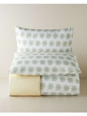 English Home Tropica Kolay Ütülenir Çift Kişilik Nevresim Seti 200x220 cm Yeşil