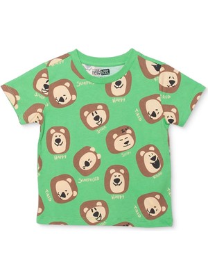 Hellobaby Hellobaby, Erkek, Tshirt, Ayı Baskılı, Bisiklet Yaka, Kısa Kol
