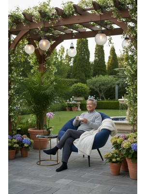 AVYNA Valero™ Tekli Koltuk Berjer | Premium Tv & Dinlenme Koltuğu | Ergonomik Sırt Desteği - Lacivert