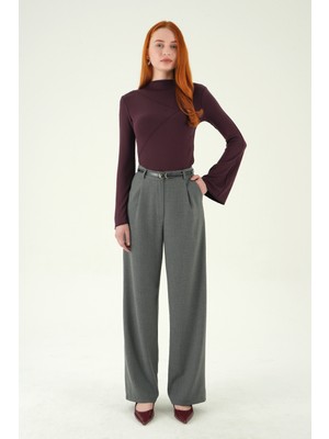 Rays 8399A Ön Pileli Kemerli Pantolon Antrasit