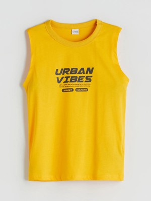 Lc Waikiki Yeni Sezon Bisiklet Yaka Baskılı Erkek Çocuk Atlet