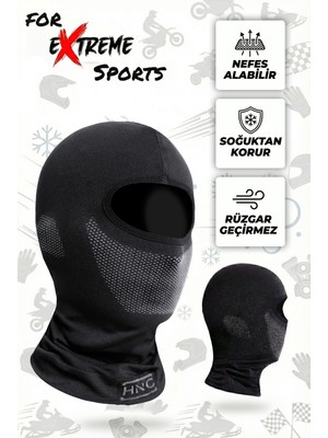 Hnc Sport Premium Motosiklet Balaklava Nefes Alan Motorcu Termal Maske - Çok Amaçlı Sporcu Maskesi